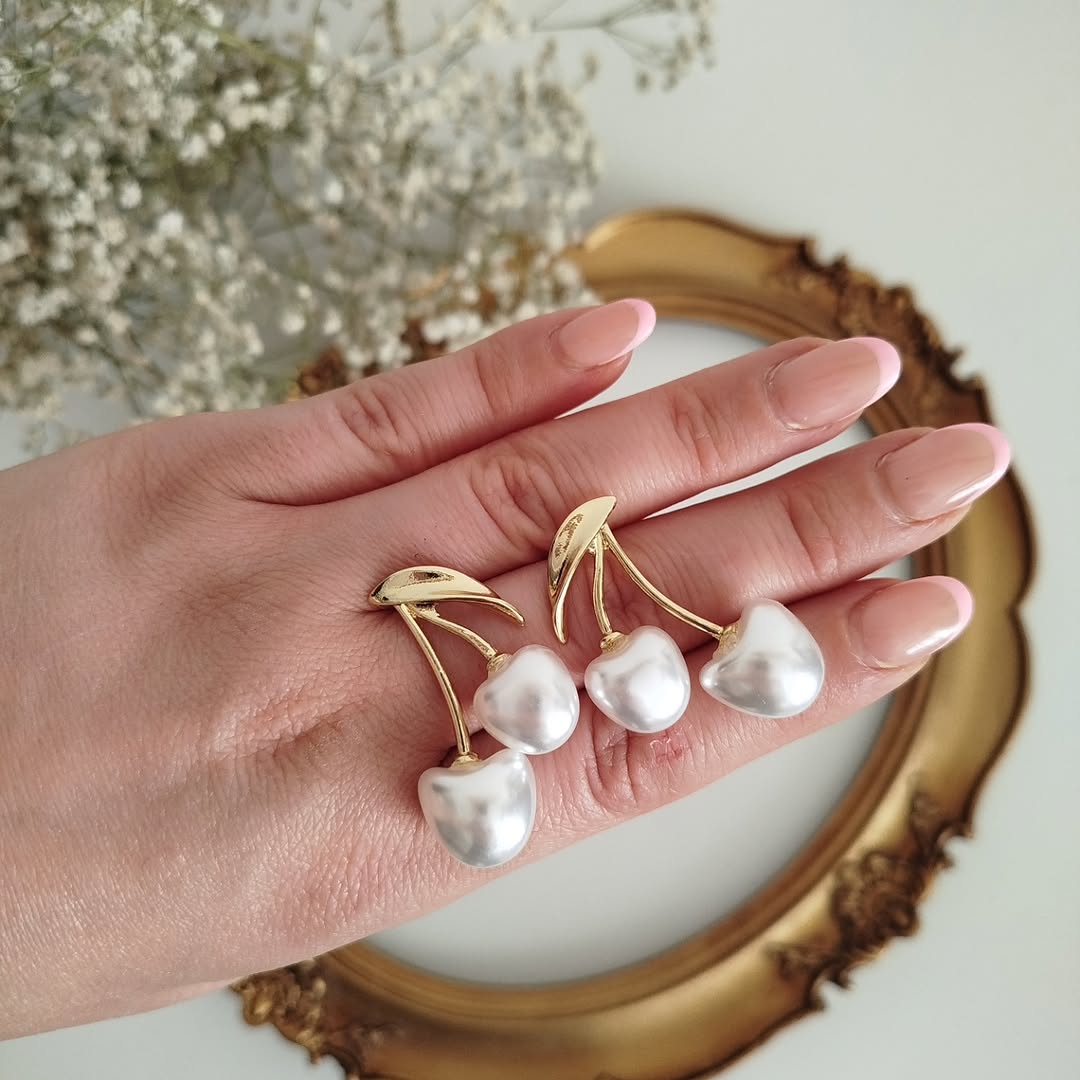 گوشواره مروارید گیلاس